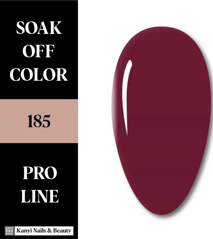 SEMIPERMANENTE 185 10 ML El Borgoña Sombrío de la Alta Costura ✨ Gel