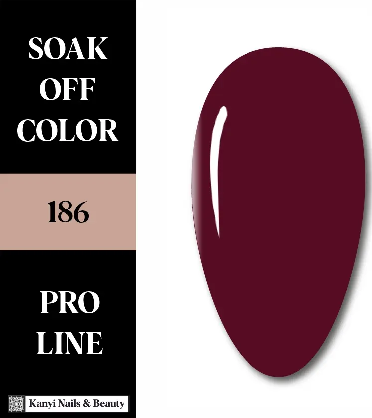 SEMIPERMANENTE 186 10 ML El Rojo Garnet de la Realeza ✨ Gel