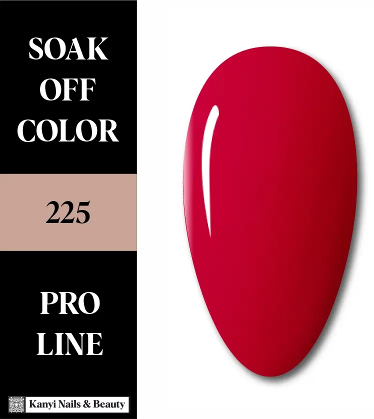 SEMIPERMANENTE 225 10 ML El Rojo Carmesí de la Pasión ✨Gel