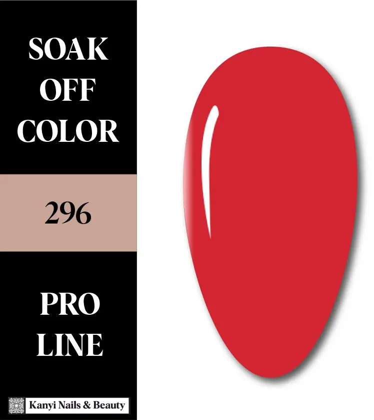 SEMIPERMANENTE 296 10 ML Rojo Intenso Radiante ✨Gel