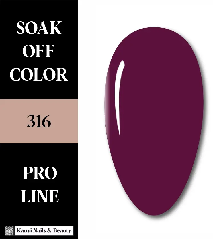 SEMIPERMANENTE 316 10 ML El Púrpura Real Profundo ✨Gel