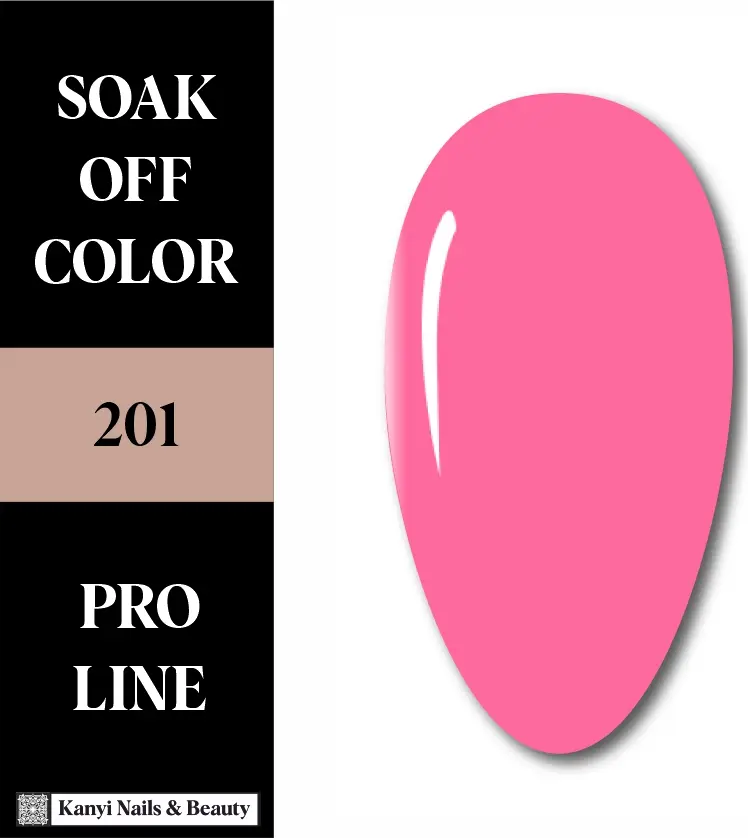 SEMIPERMANENTE 201 10 ML El Fucsia Neón de Alto Impacto ✨ Gel