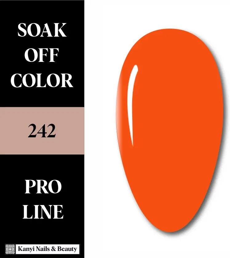 SEMIPERMANENTE 242 10 ML El Coral Mandarina Vibrante ✨Gel