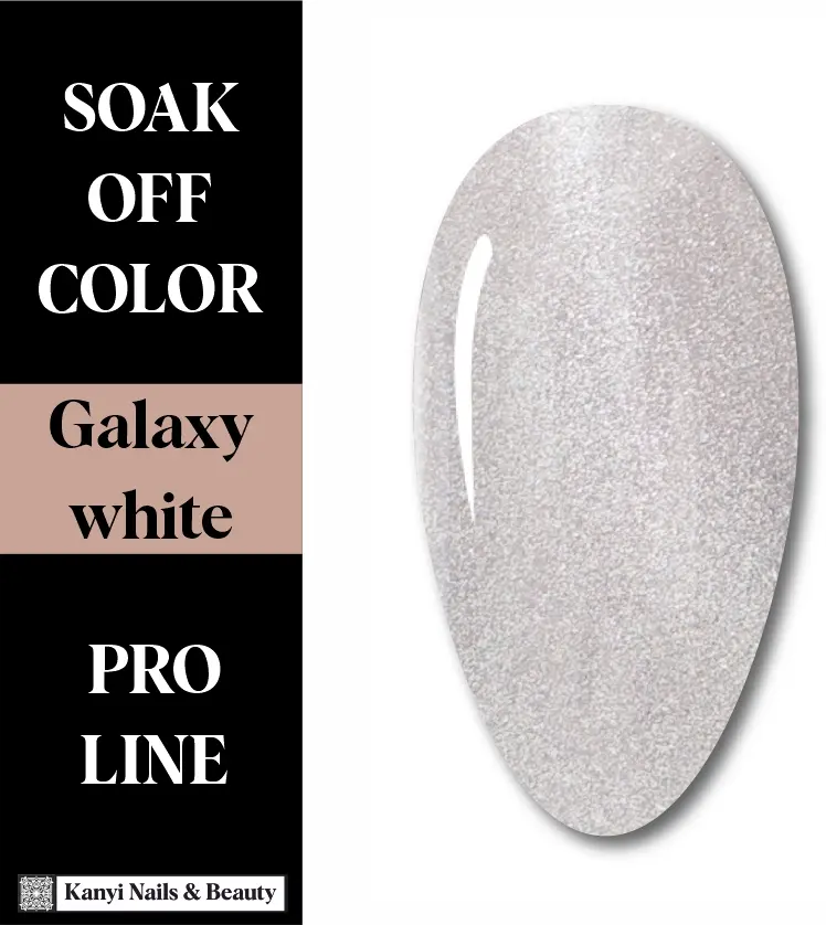 SEMIPERMANENTE GALAXY WHITE 10 ML ¡Lleva el brillo del universo a tus manos!