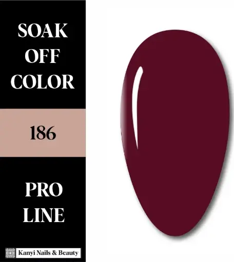 SEMIPERMANENTE 186 10 ML El Rojo Garnet de la Realeza ✨ Gel