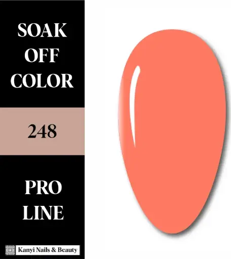 SEMIPERMANENTE 248 10 ML Coral Neón Vibrante ✨Gel