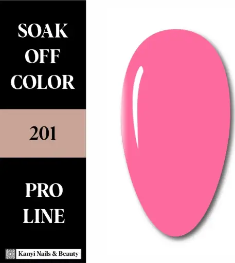 SEMIPERMANENTE 201 10 ML El Fucsia Neón de Alto Impacto ✨ Gel